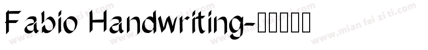 Fabio Handwriting字体转换